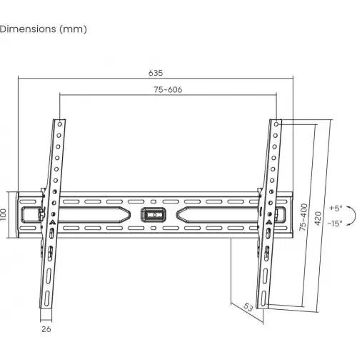 Настінне кріплення Brateck KL36-46T 37"-70"