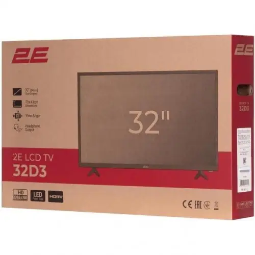 Телевизор 2E 2E-32D3