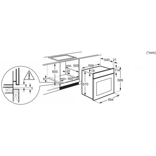 Духовка электрическая Electrolux EOD5H70BX