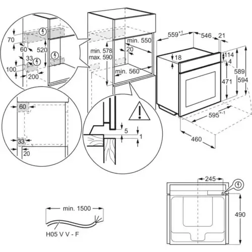 Духовка электрическая Electrolux EOF6P76BX