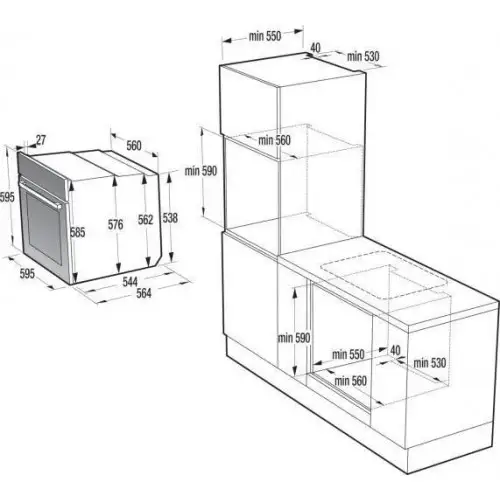 Духовка електрична Gorenje BO6737E02BG