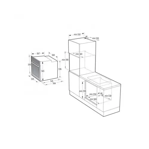 Духовка электрическая Gorenje BSA6737ORAW