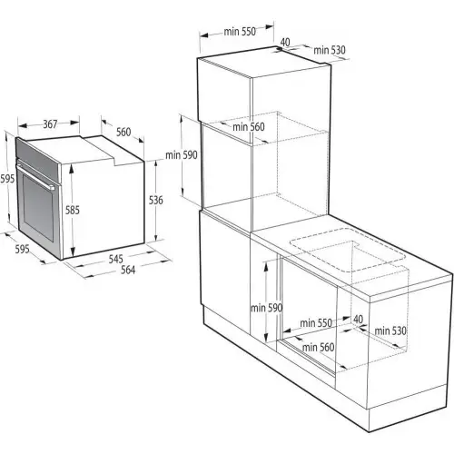 Духовка электрическая Gorenje BSA6747A04BG