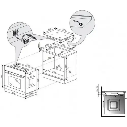 Духовка электрическая Hansa BOES68463
