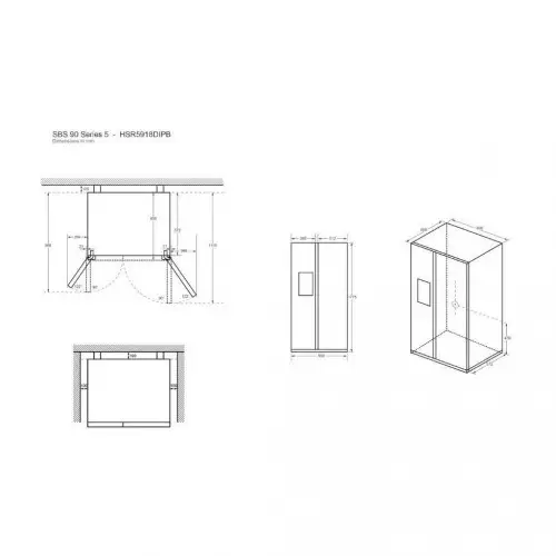 Холодильник с морозильной камерой Haier HSR5918DIPB