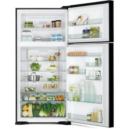 Холодильник з морозильною камерою Hitachi R-V660PUC7BBK