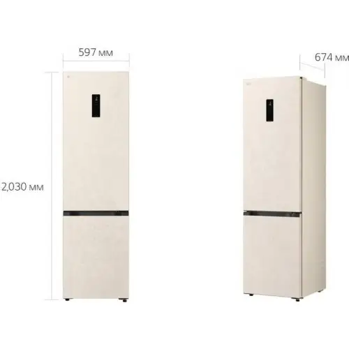 Холодильник с морозильной камерой LG GC-B509EETM