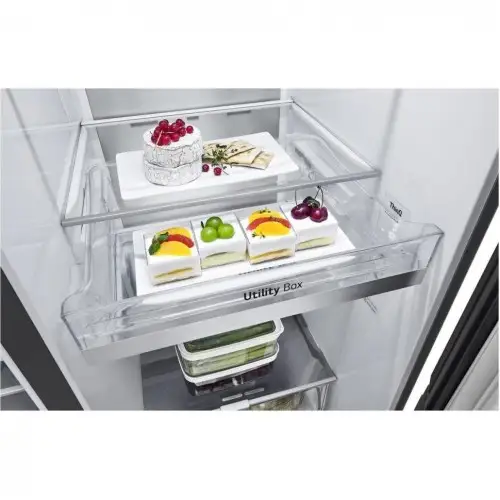 Холодильник з морозильною камерою LG GC-Q257CBFV