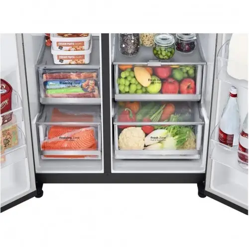 Холодильник з морозильною камерою LG GC-Q257CBFV