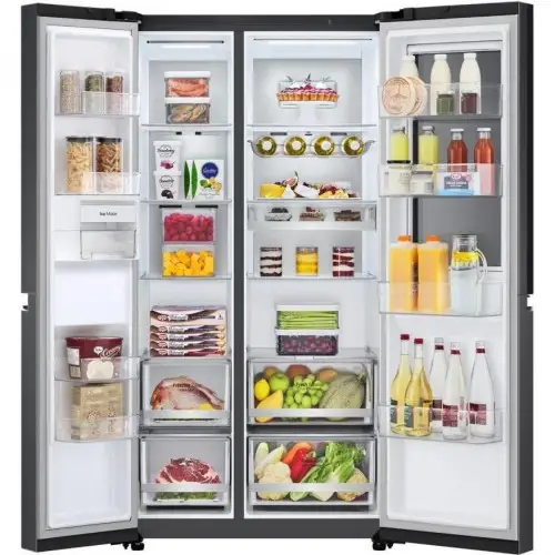 Холодильник з морозильною камерою LG GC-Q257CBFV
