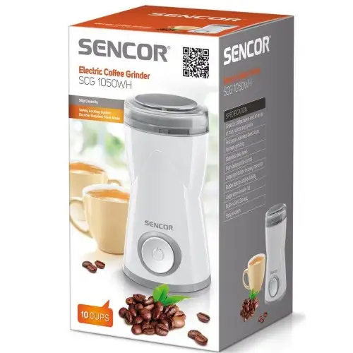 Кофемолка электрическая Sencor SCG 1050WH