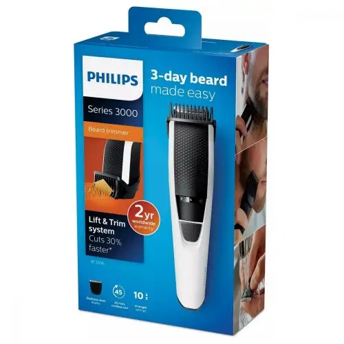 Триммер для бороды и усов Philips Beardtrimmer Series 3000 BT3206/14