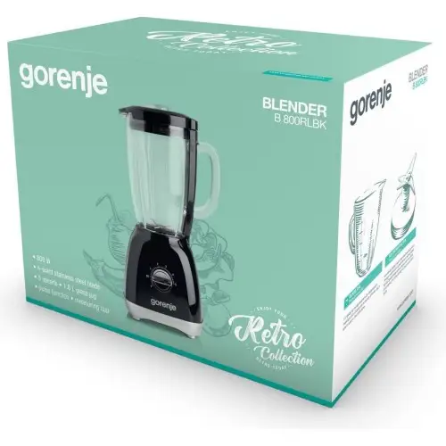 Блендер стационарный Gorenje B800RLBK