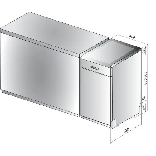 Посудомоечная машина Indesit DSCFE1B10S