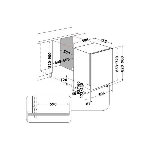Посудомоечная машина Whirlpool WIC 3C33 PFE