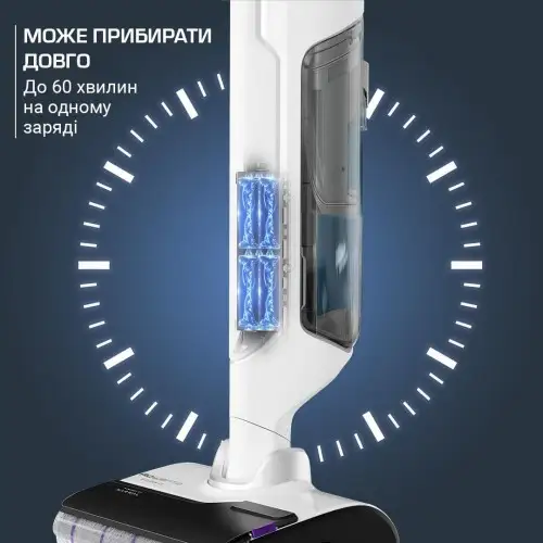 Моющий вертикальный пылесос (1в1) Rowenta X-CLEAN 10 GZ7035WO