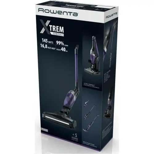 Вертикальный+ручной пылесос (2в1) Rowenta X-Trem Compact RH1238WO