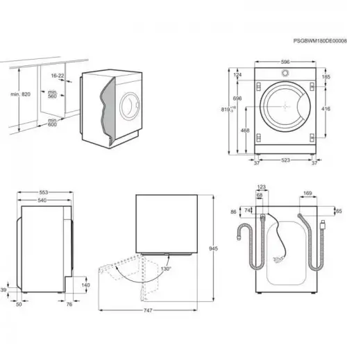 Прально-сушильна машина автоматична Electrolux EW7W368SIU
