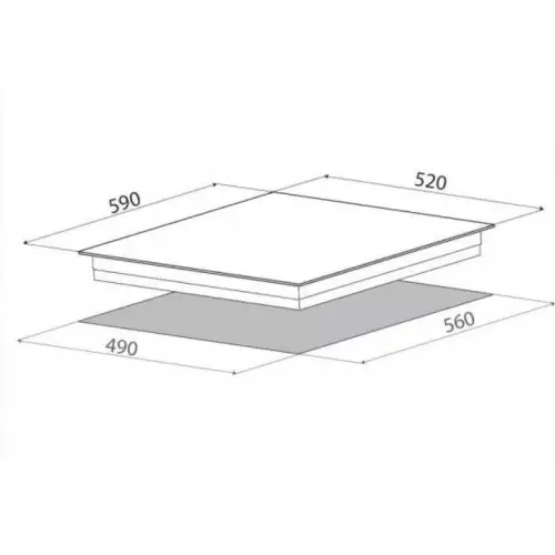 Індукційна варильна поверхня Elica RATIO 604 PLUS BL