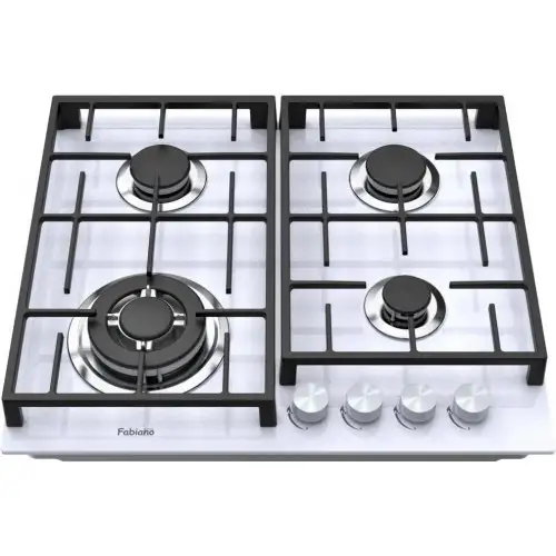Газова варильна поверхня Fabiano FHG 8244 VGHT White Glass (8111.406.1471)