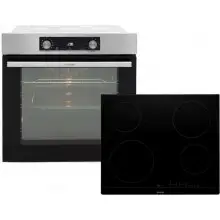 Электрическая варочная поверхность с духовкой Gorenje BO6737E02X + ECT41SC