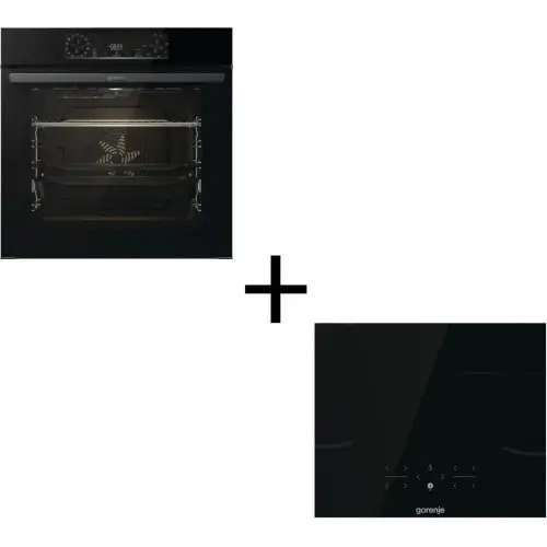 Газова варильна поверхня з духовкою Gorenje BOS6737E06BG + GI6401B