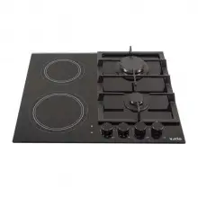 Варильна поверхня комбінована Ventolux HG622 B9G CS (BK)