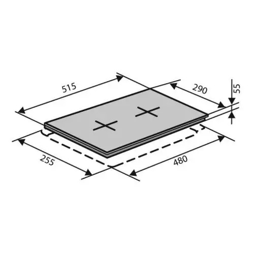 Варильна поверхня газова Ventolux HSF320G CS (BK) 3