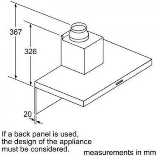 Витяжка Т-подібна Bosch DWB96DM50
