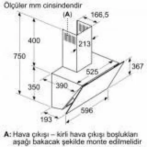 Вытяжка наклонная Bosch DWK66PJ20T