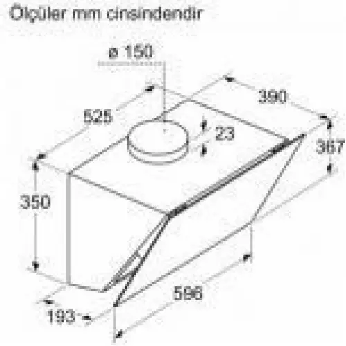 Вытяжка наклонная Bosch DWK66PJ20T