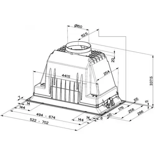 Вытяжка встраиваемая Faber INKA LUX SMART EV8 X A52 (305.0604.603)