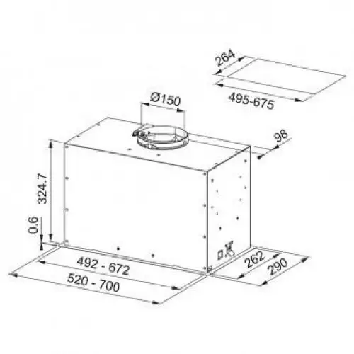 Витяжка вбудована Franke Box Flush EVO FBFE WH MATT A52 (305.0665.366)