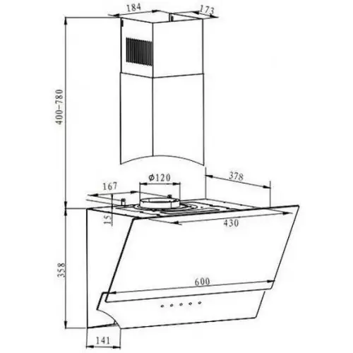 Витяжка похила Hansa OKP6547SH