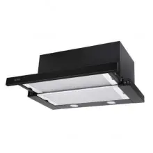 Витяжка телескопічна Ventolux GARDA 60 BK (1100) SMD LED