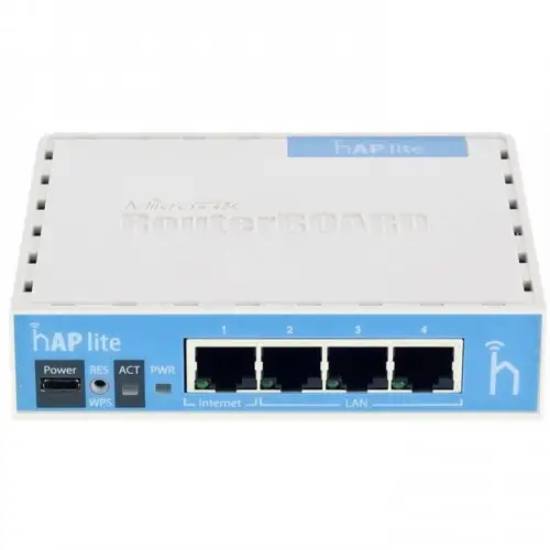 Бездротовий маршрутизатор (роутер) Mikrotik hAP lite classic (RB941-2nD)