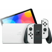 Портативная игровая приставка Nintendo Switch OLED with White Joy-Con (045496453435)