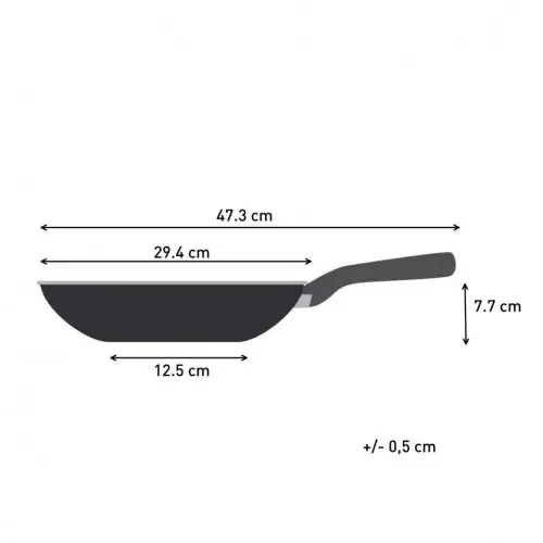 Сковорода ВОК Tefal Hard Stone 28 см D4561932