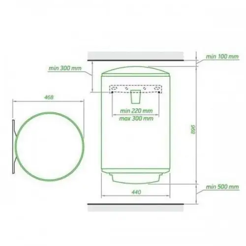 Водонагреватель (бойлер) электрический накопительный Tesy SimpatECO (CTVOL 1004415 D07 TRC)