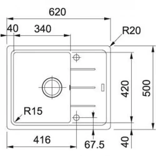Кухонная мойка Franke Basis BFG 611-62 114.0306.795