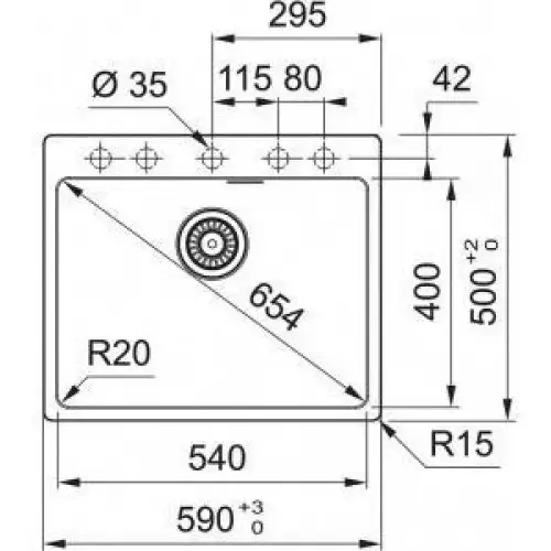 Кухонна мийка Franke Maris MRG 610-54 FTL 114.0668.903