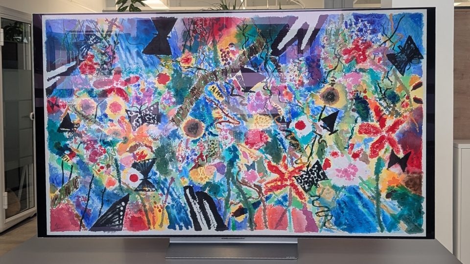 Телевізор LG OLED 83 C5 з великою діагоналлю в сучасному інтер’єрі